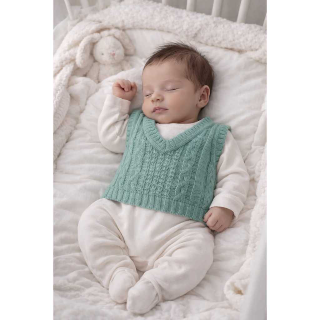 COLETE PULOVER BEBE 0-3 MESES INVERNO QUENTINHO RN UNISSEX LUXO CONFORTO MACIO