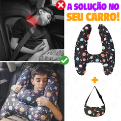 Almofada de Viagem H Para Carro Com Travesseiro Cinto De Segurança para Criança
