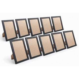 Kit com 10 Porta Retratos 15x21cm A5 para Fotos - Moldura Decorativa Parede/Mesa - MDF com Acetato em Oferta na Shopee