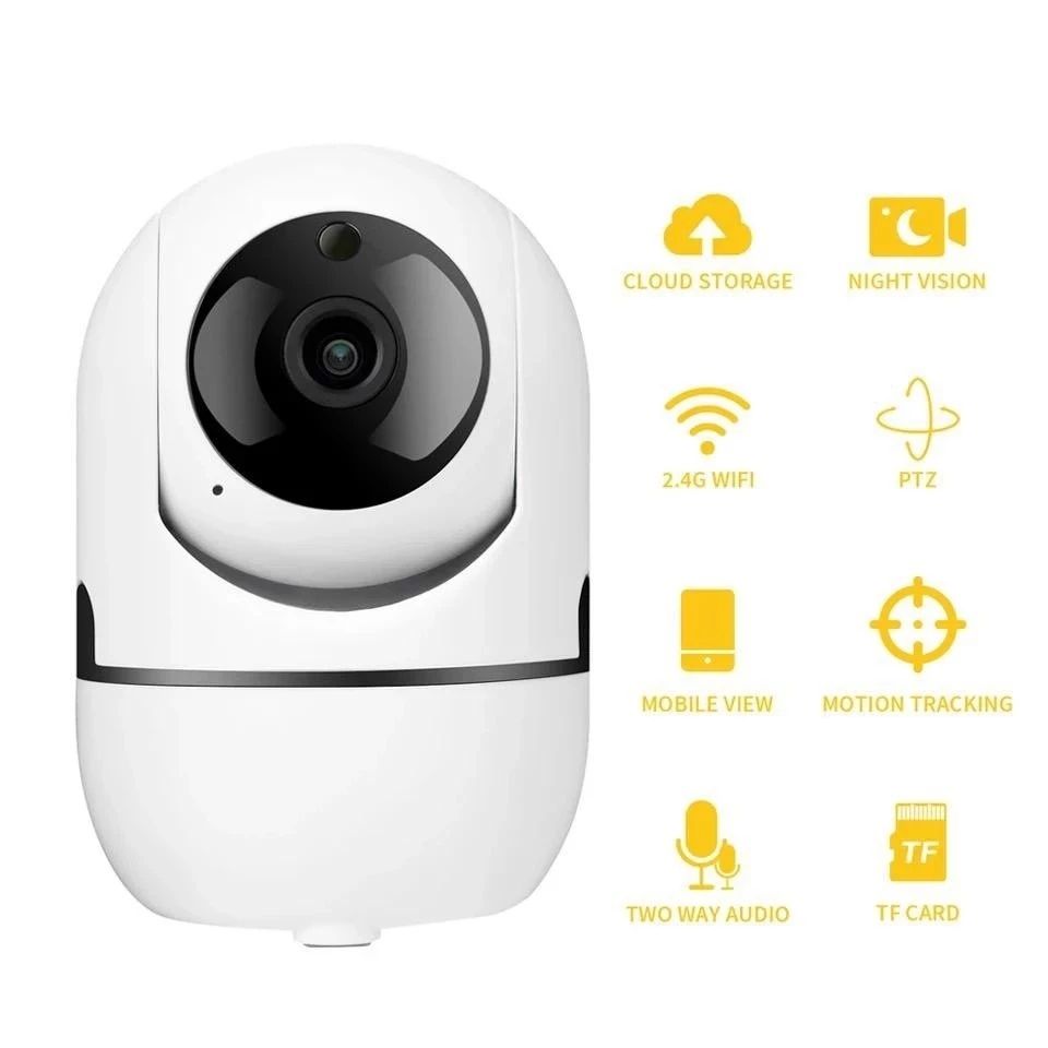 Câmera IP PTZ Wi-Fi Full HD 1080p 2 MP com Lente 3,6 mm, Visão Noturna Infravermelha (IR),  Áudio Bidireci em Oferta na Shopee