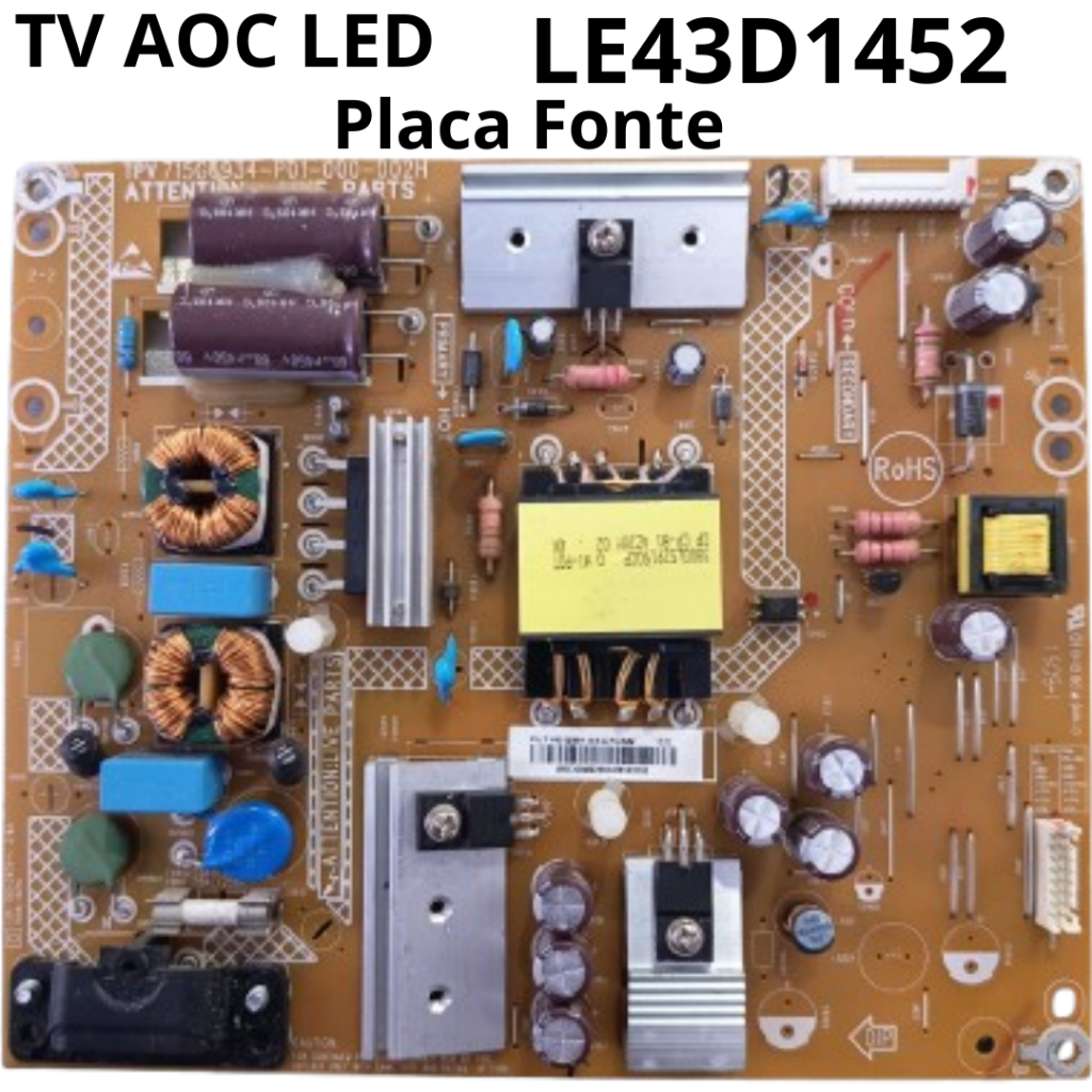 3012 Placa Fonte para tv AOC LED Modelo: LE43D1452