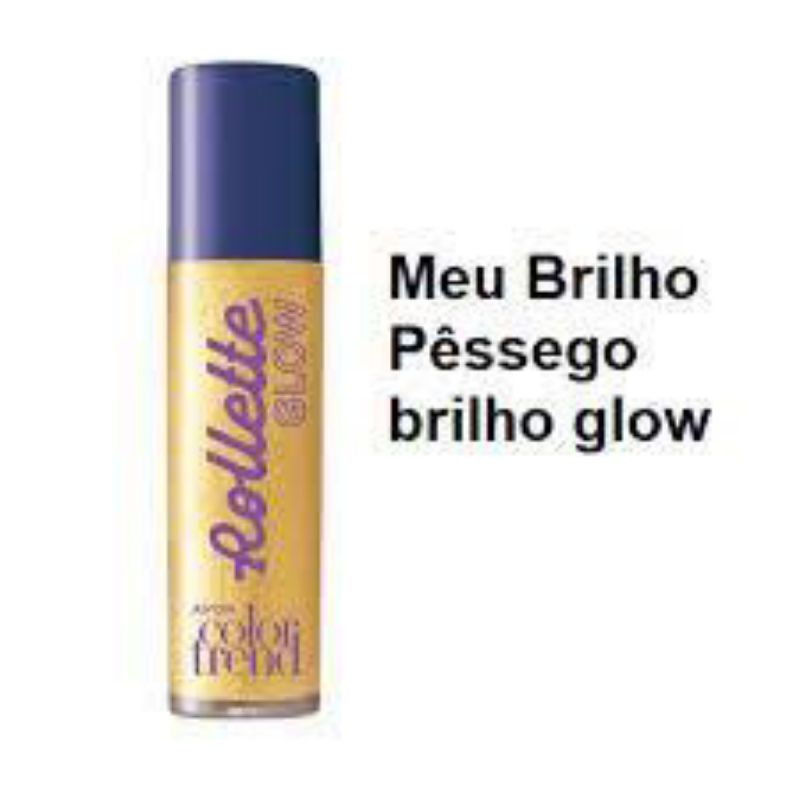 Brilho Labial Rollette Glow Meu Brilho Pessego Avon Pêssego avon