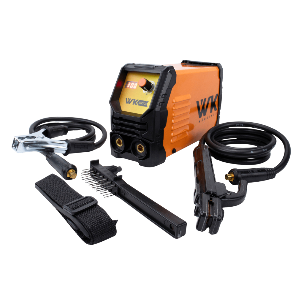 Máquina De Solda Inversora WK 300A Bivolt Profissional MMA TIG Lift Portátil + Acessórios Garantia em Oferta na Shopee