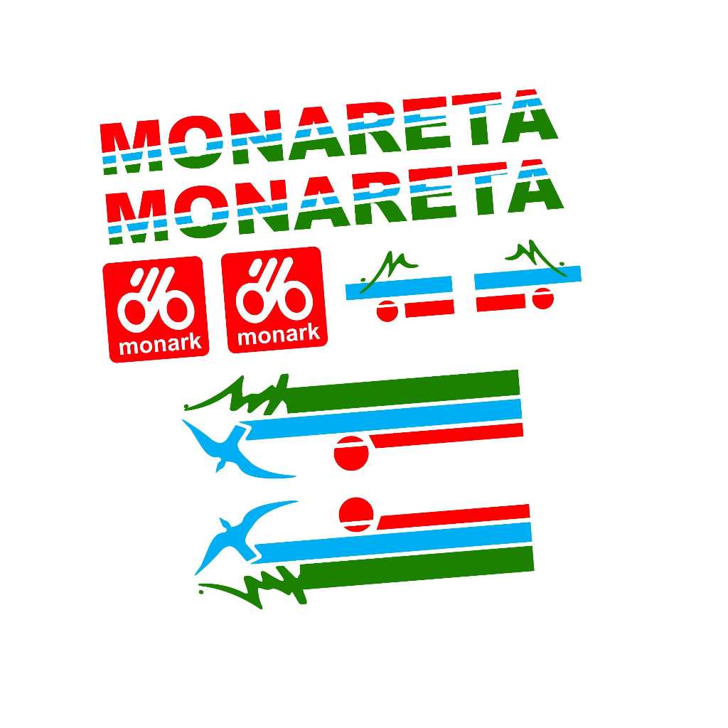 Adesivos Bicicleta Monark Monareta 1989
