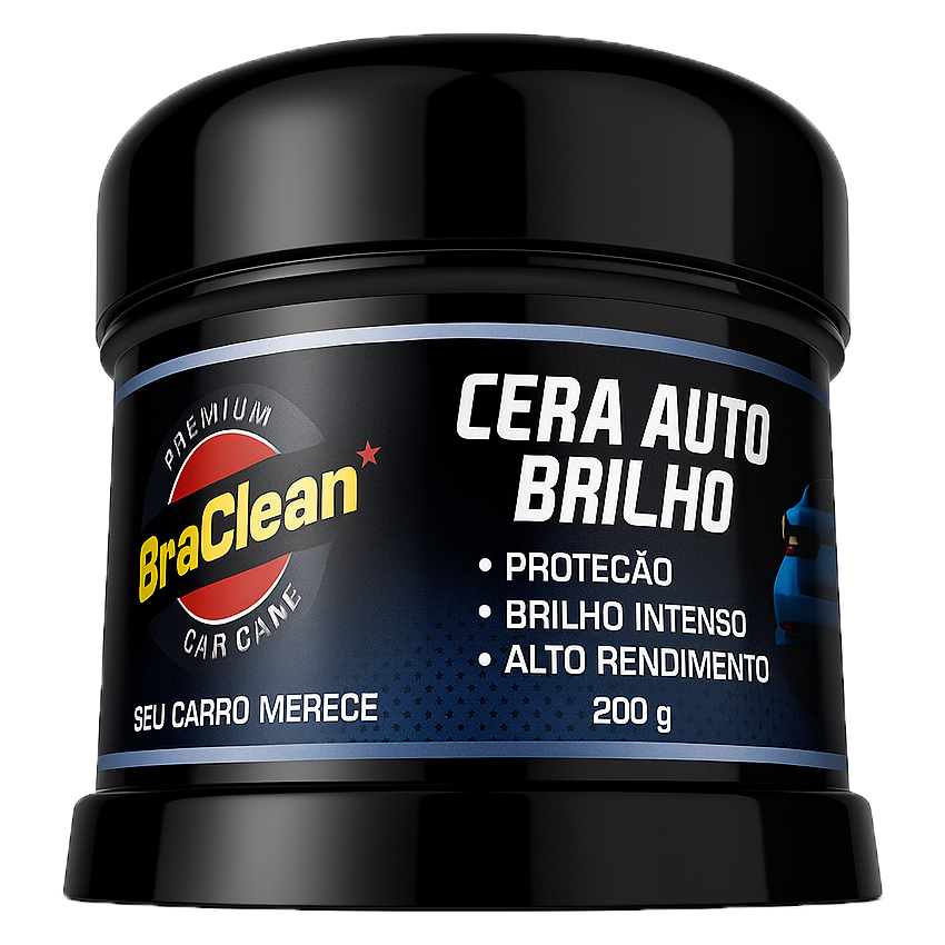Melhor Cera Auto Brilho 200 g Proteção e Brilho Duradouro para Pintura e Plásticos BraClean em Oferta na Shopee