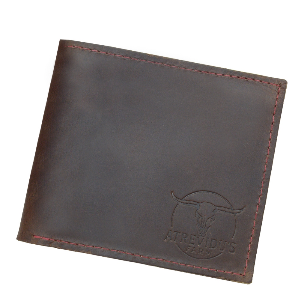 Carteira em Couro Legítimo Atrevidu's FARM Fantasía Vermelha Exclusiva