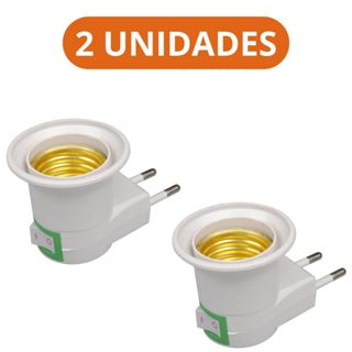 Kit 2 Soquetes E27 Bocal Lampada Tomada Chave Liga Desliga Bivolt Botao Liga e Desliga em Oferta na Shopee