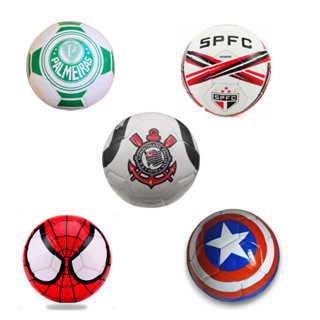 Bola Futebol Grande Infantil Temática Times e Heróis Diversos em Oferta na Shopee