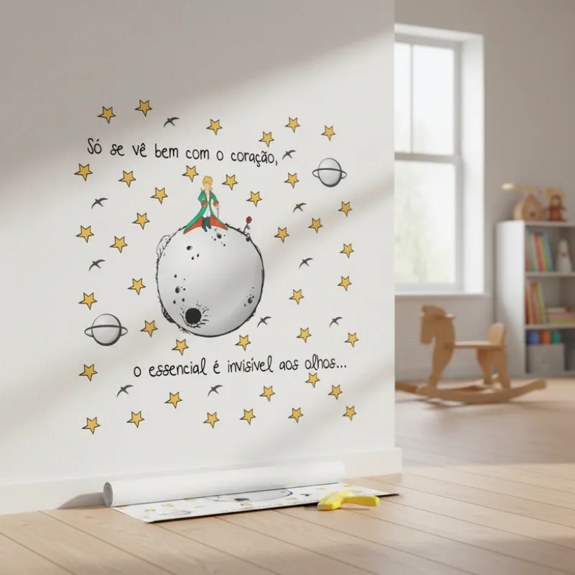 Adesivo De Parede - Pequeno Príncipe em Oferta na Shopee