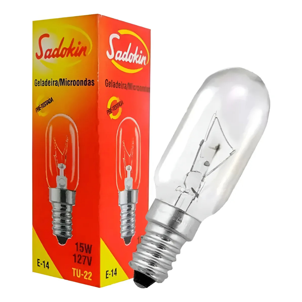 Lâmpada Incandescente para Fogões e Geladeiras - 15W 127V E14, Alta Durabilidade e Iluminação Clara