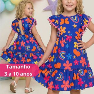 Vestido Infantil Menina Luxo Para Festas Disponível Em 2 Cores em Oferta na Shopee