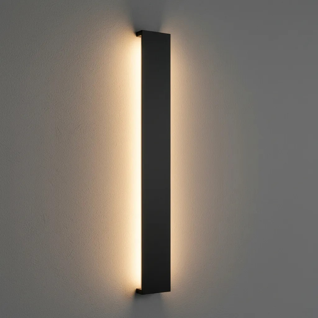 Arandela Led Luz Indireta Reflex 72cm 3000K IP65 20W Parede Jardim Fachada Moderna Decorativa