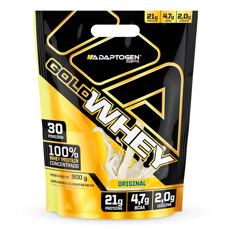 Gold Whey 900g - Adaptogen Whey protein concentrado Gourmet