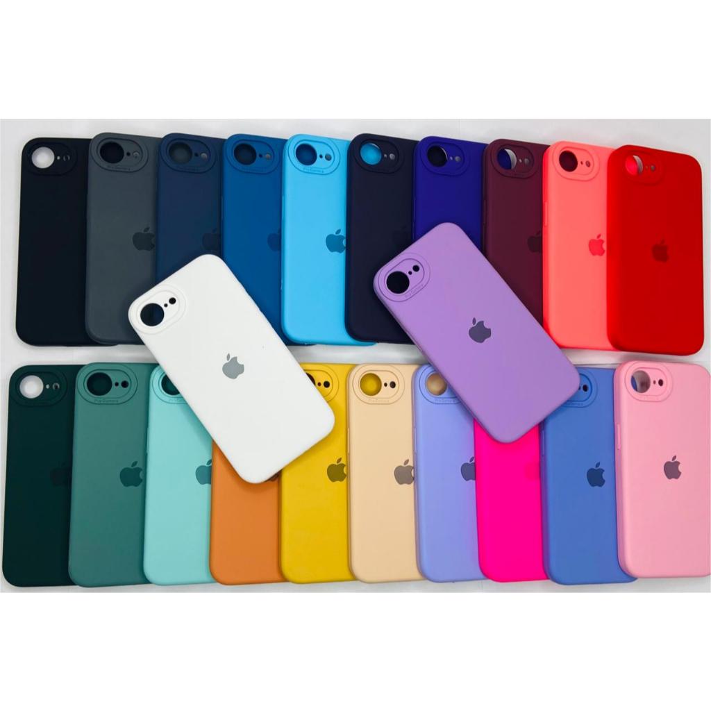 CAPA CAPINHA CASE PARA IPHONE 16E e 17E NORMAL  A SILICONE INTERIOR AVELUDADA COM CÂMERA FECHADA......