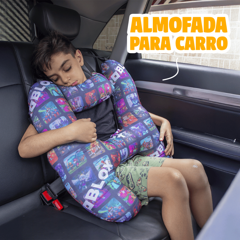 Almofada H Infantil para Viagens e Passeios Super Confortável Premium