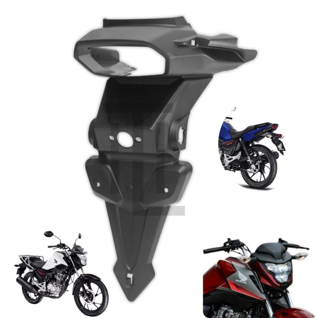 Paralama Traseiro com Suporte da Placa CG 160 2025 2026 Titan Fan Start Cargo