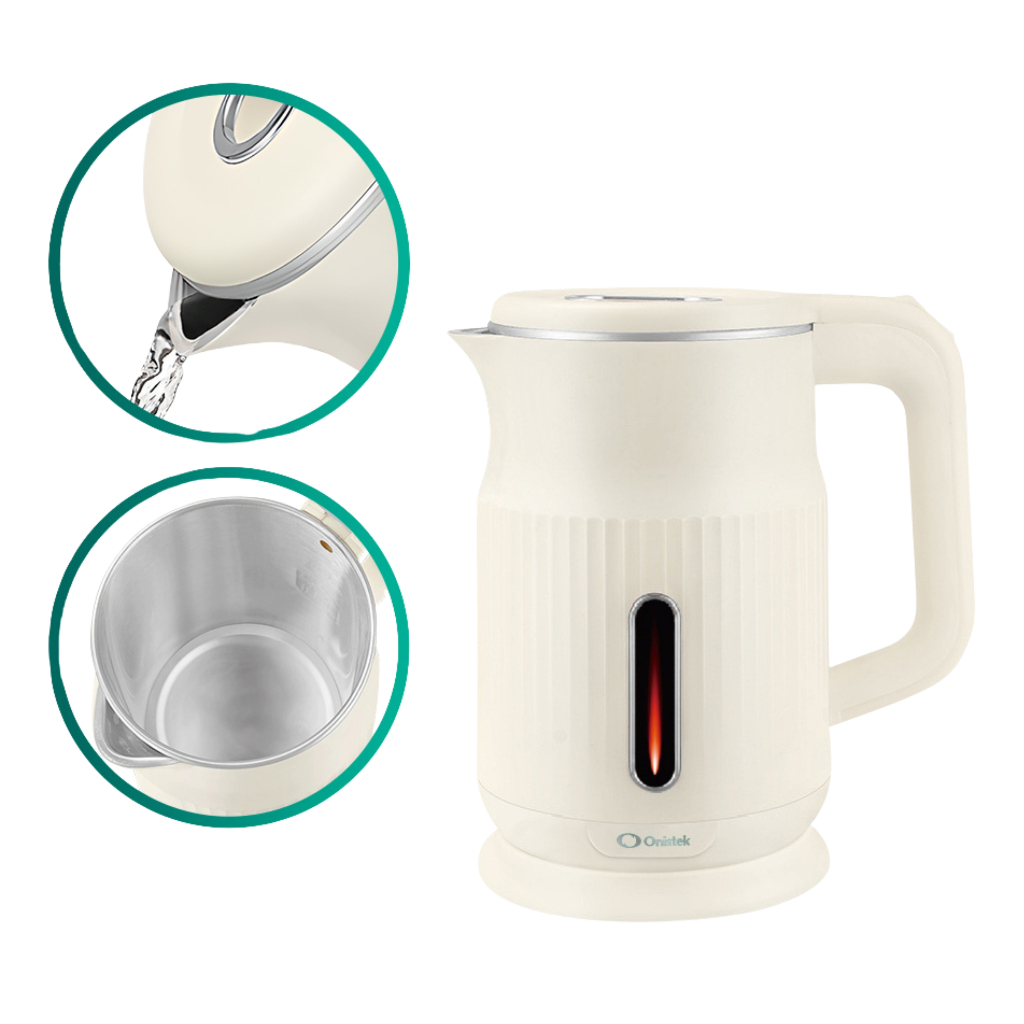 Chaleira Elétrica de 1.6L,127V/220V, Ferve Água Rápido com Tampa e luz em Oferta na Shopee