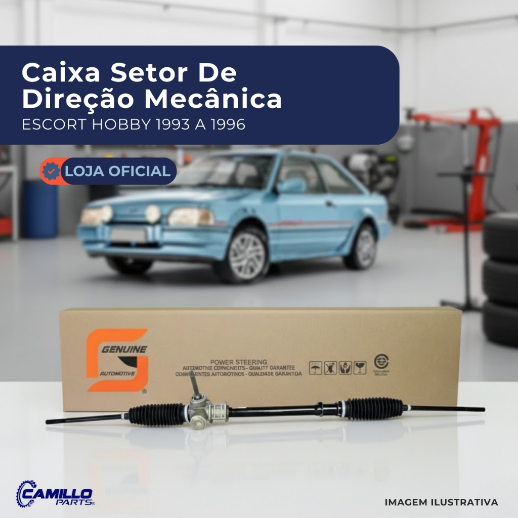 Imagem Caixa Setor Direção Mecânica Escort Hobby Verona Apollo Genuine Automotive Alta Durabilidade Segurança