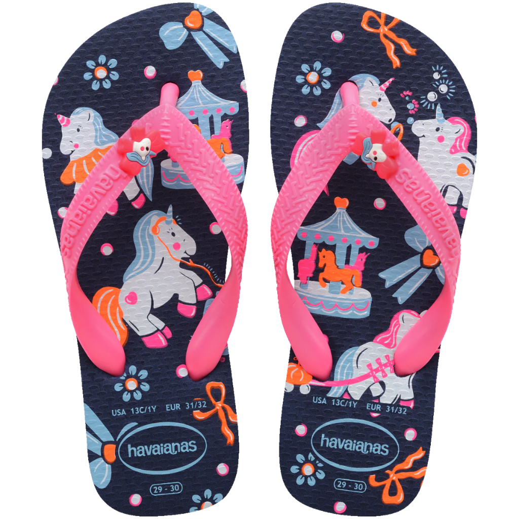 Chinelo Havaianas Infantil Feminina Fantasy Unicórnio