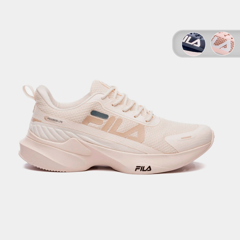 Tenis Fila Progress Lite Corrida Feminino F02TR00046 em Oferta na Shopee