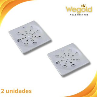Kit 2 Tampa Grelha Ralo Sem Caixilho Aço Inox Abre e Fecha em Oferta na Shopee