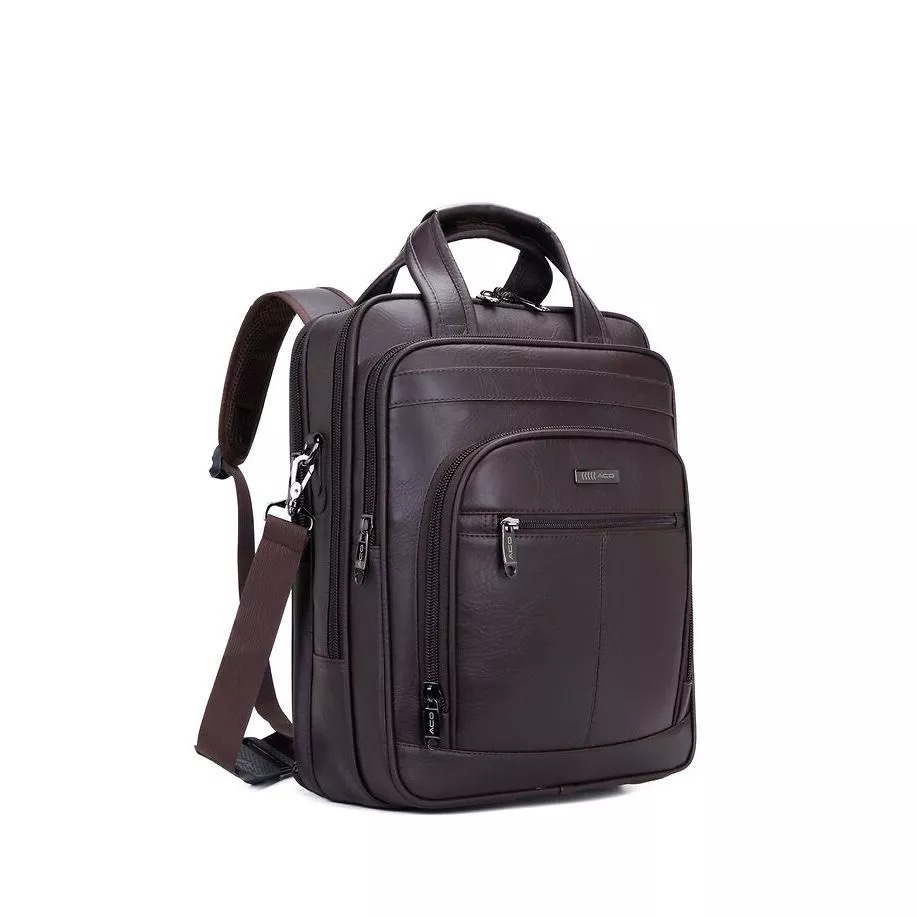 ACO-MOCHILA DE COURO REFORÇADO PORTA NOTEBOOKS PARA DIA A DIA