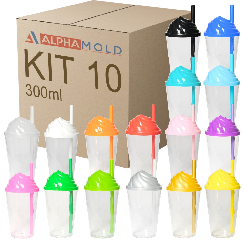 10 Copo Cristal Tampa Chantilly 300ml Festa Bebida Brinde Show Comemoração Evento Lembrancinha em Oferta na Shopee