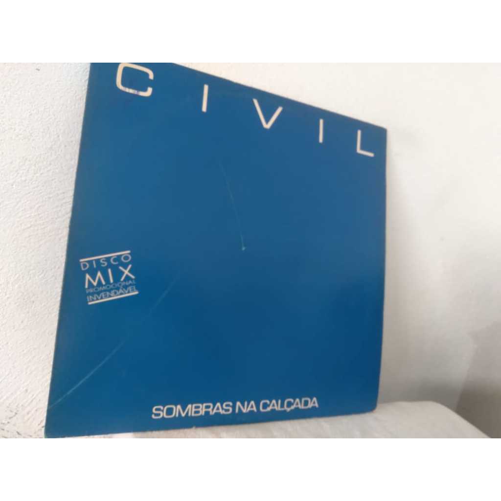 Disco Mix Civil - Sombras Na Calçada - 1 Música - vinil promocional
