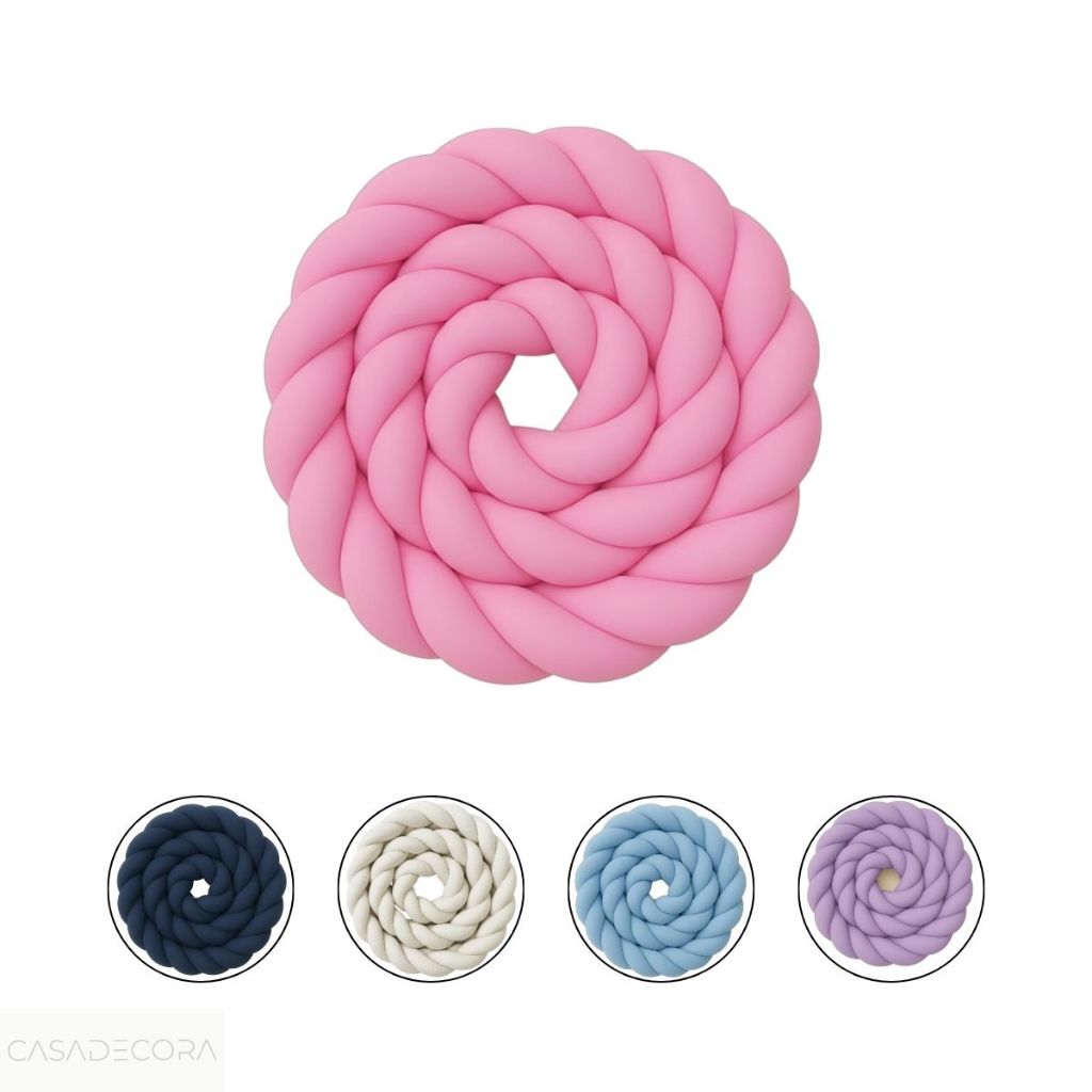 Protetor de Berço Trança Protetora Cama Bebê Lisa Americano Macia Confortável Diversos Tamanhos Cor em Oferta na Shopee