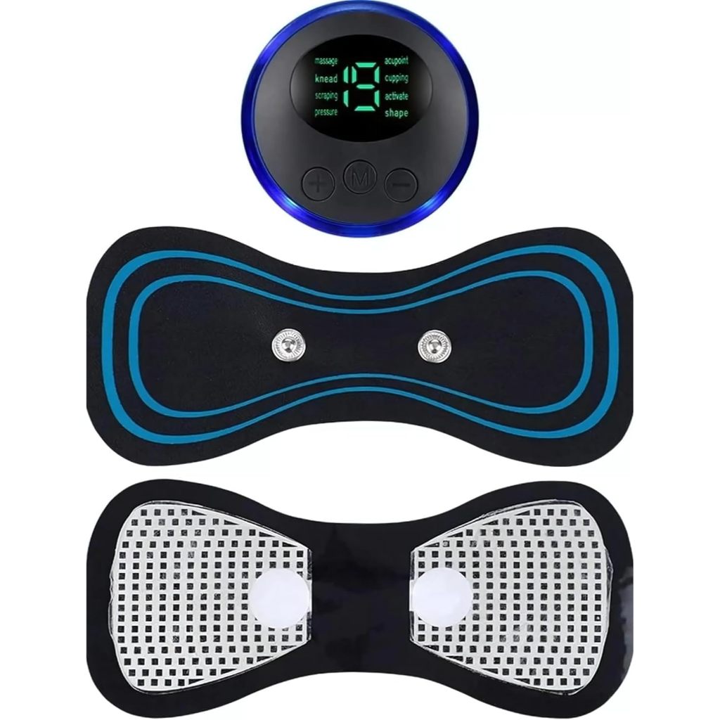 Massageador Adesivo Borboleta Portátil Elétrico para Relaxamento Muscular