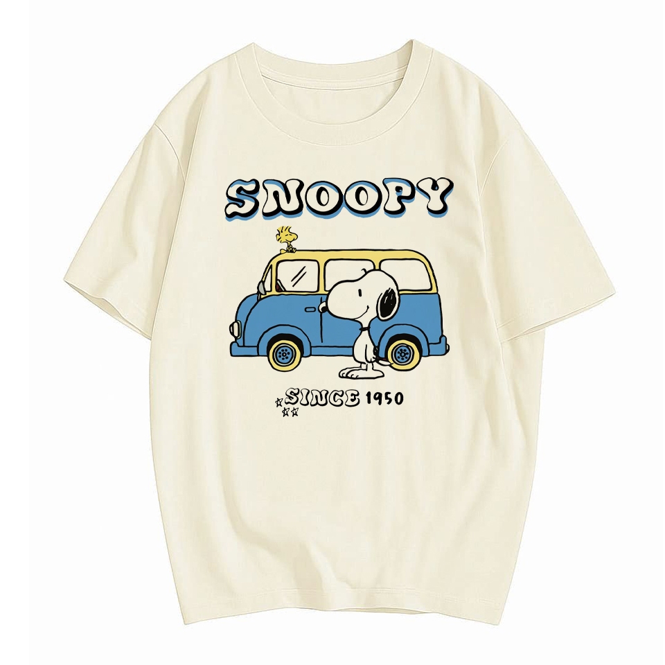 Camiseta Snoopy Komb 1950 - [Exclusiva premium] Blusa estampada divertida desenho charlie brown