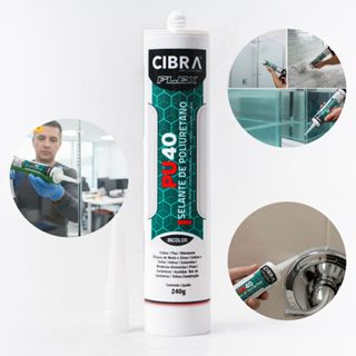 Selante Pu 40 Incolor Transparente Cibra Flex 240g Pu40 Cubas Mármore Isopor Telha PVC em Oferta na Shopee