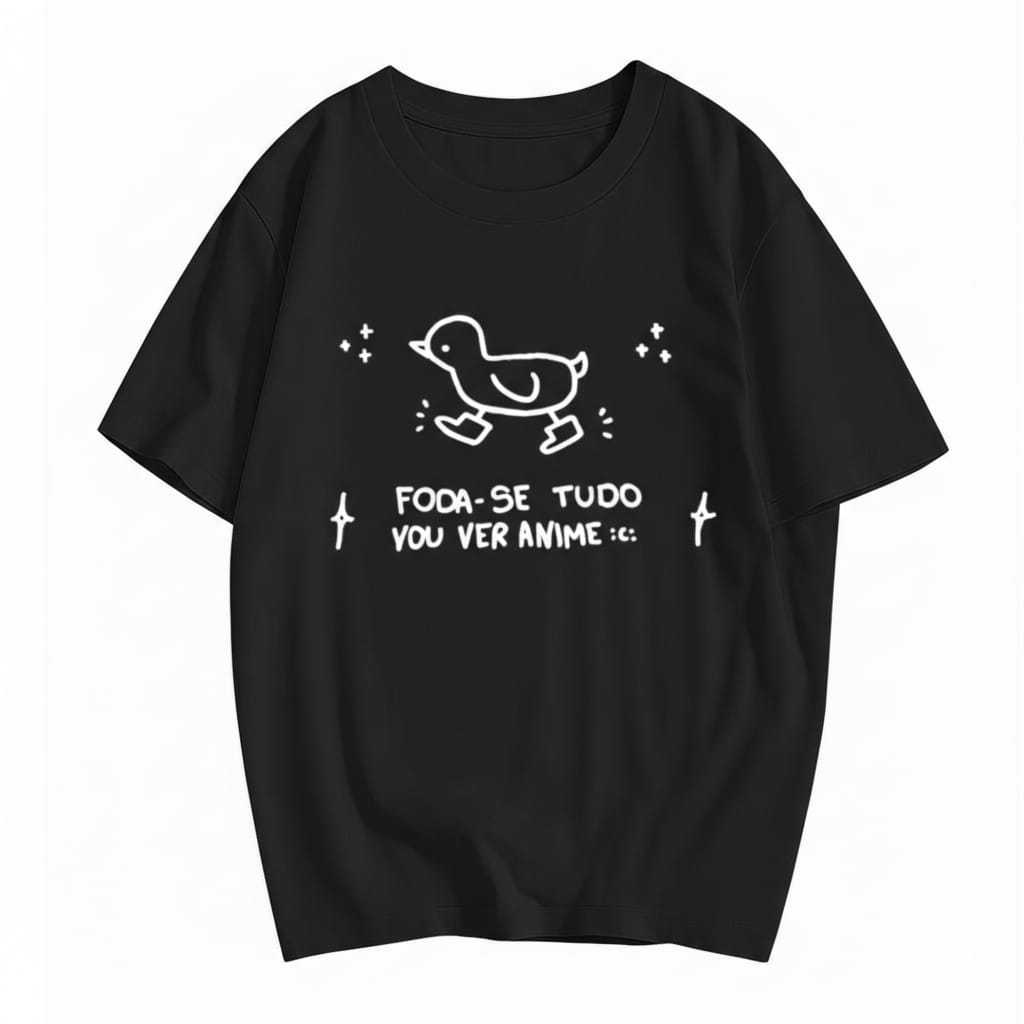 Camiseta Vou ver Anime - [Exclusiva premium] Blusa estampada divertida legais camisa tshirt anime geek