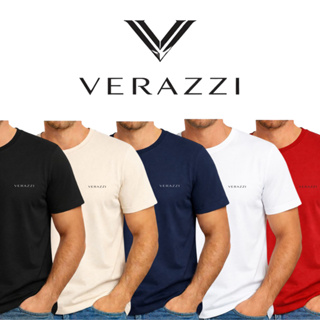 Kit 5 Camisetas  Masculina 100% Algodão Moderna Casual Lisa Verazzi em Oferta na Shopee