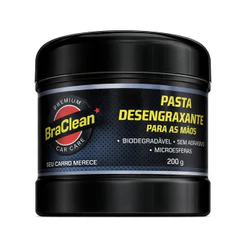 Melhor Pasta Desengraxante para Mãos 200g limpeza de graxa e óleo uso em oficina BraClean