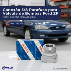 Conexão Hidráulica 5/8 Parafuso Válvula Bomba Direção Ford Zf Original Alta Vedação