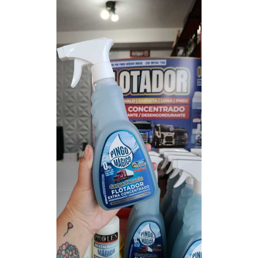 Flotador Extra Concentrado Pingo Mágico – Desengraxante para Caminhão e Veículos Pesados