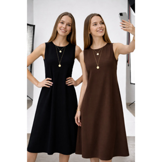 kit 2 Vestido Soltinho Midi Rodado Confortável Elegante Plus Size em Oferta na Shopee