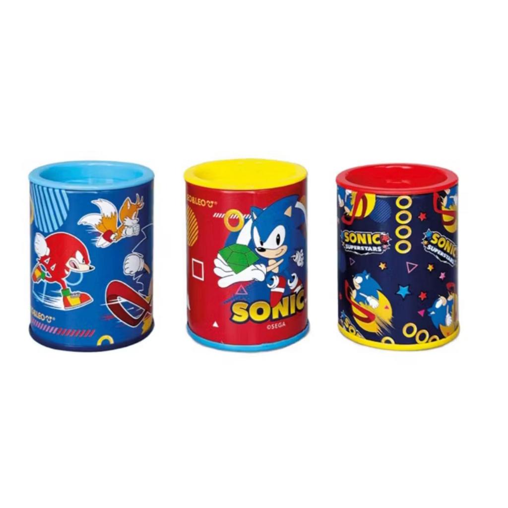 Apontador Latinha Metálico 2 Furos com Depósito Sonic Leo&Leo Papelaria Fofa Kawaii Material Escolar