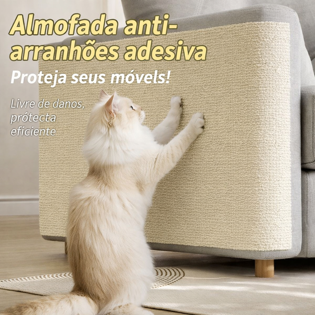Arranhador Protetor Adesivo para Gatos | Anti-Arranhões para Sofá, Cama e Móveis | Premium + Brinde