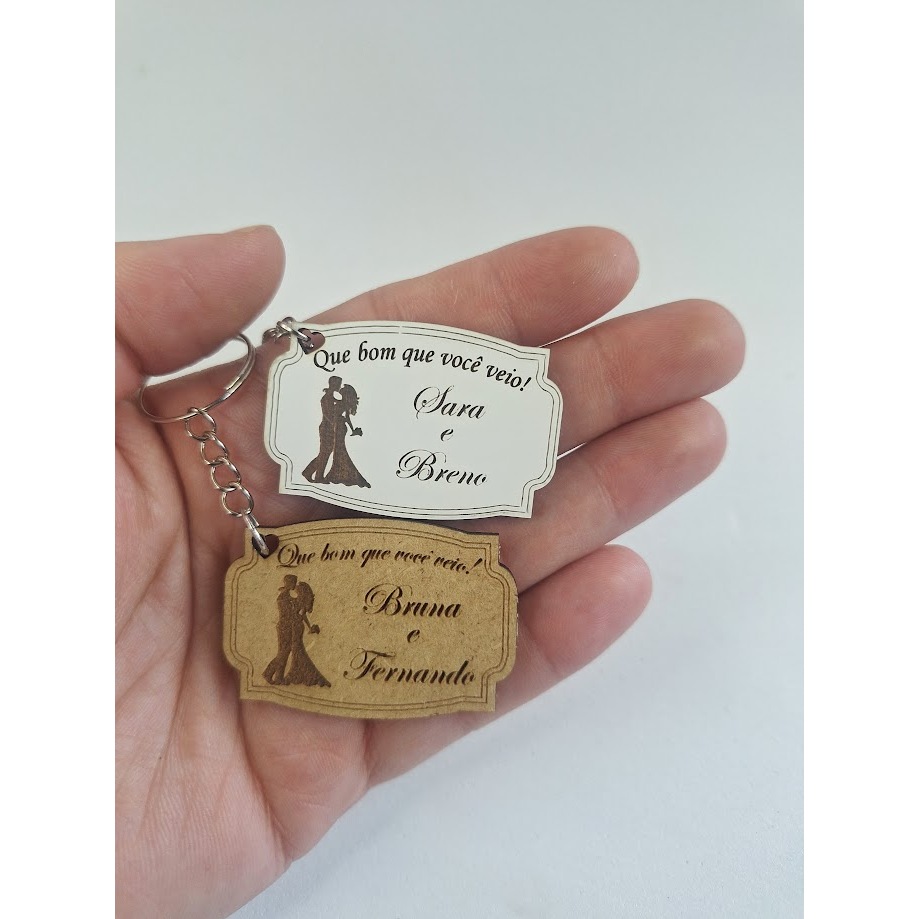 Chaveiro Noivos Plaquinha Casamento Lembrancinha MDF Personalizada Casamento Aniversário, Chá de Cozinha, Noivado