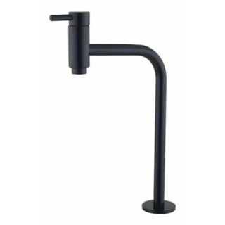 Torneira para banheiro Cuba redonda alta 90° Preto Fosco em Oferta na Shopee