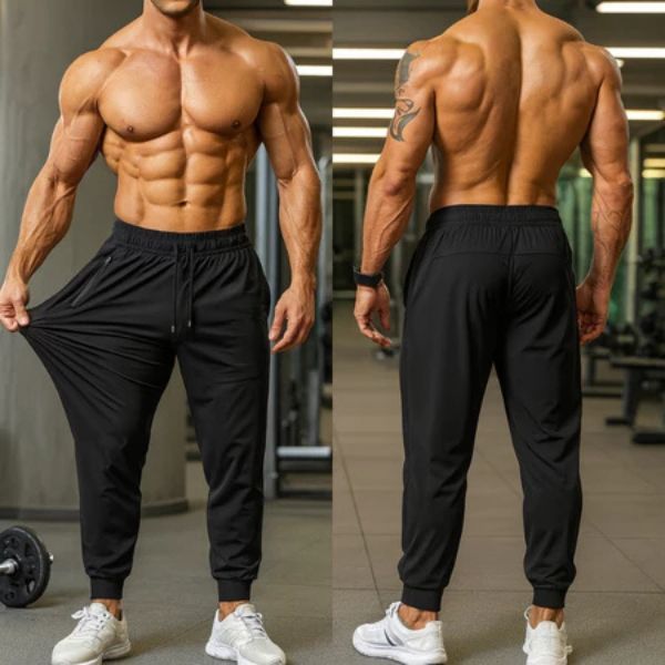 Calça Jogger Masculina Dry Fit Academia Fitness Elastano Slim Treino Esportiva Premium Gelada em Oferta na Shopee