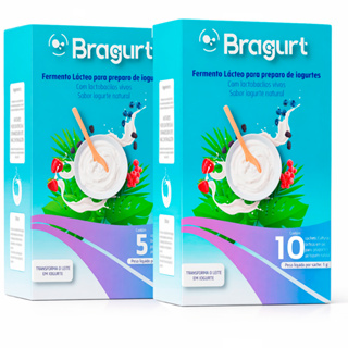 Fermento Para Iogurte Natural Sem Açucar Bragurt Tradicional Sabor Autêntico Sem Espessantes em Oferta na Shopee