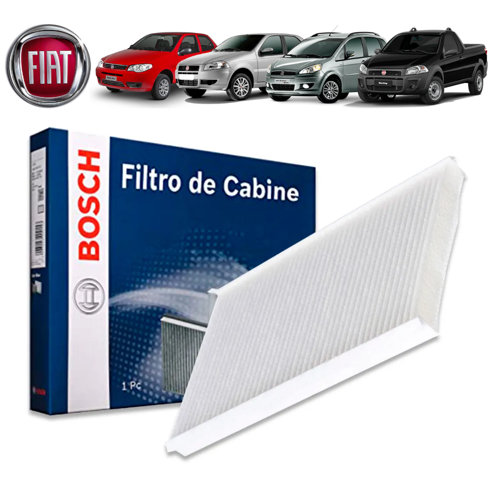 Filtro Cabine Ar Condicionado Palio Siena Strada Idea Palio Weekend Fiat Fire BOSCH
