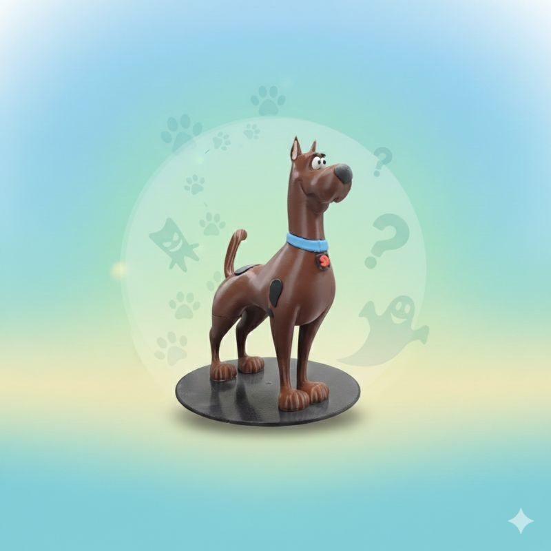 Boneco Scooby-Doo Classic Figurine - Miniatura Colecionável Hanna Barbera Alta Qualidade 20cm