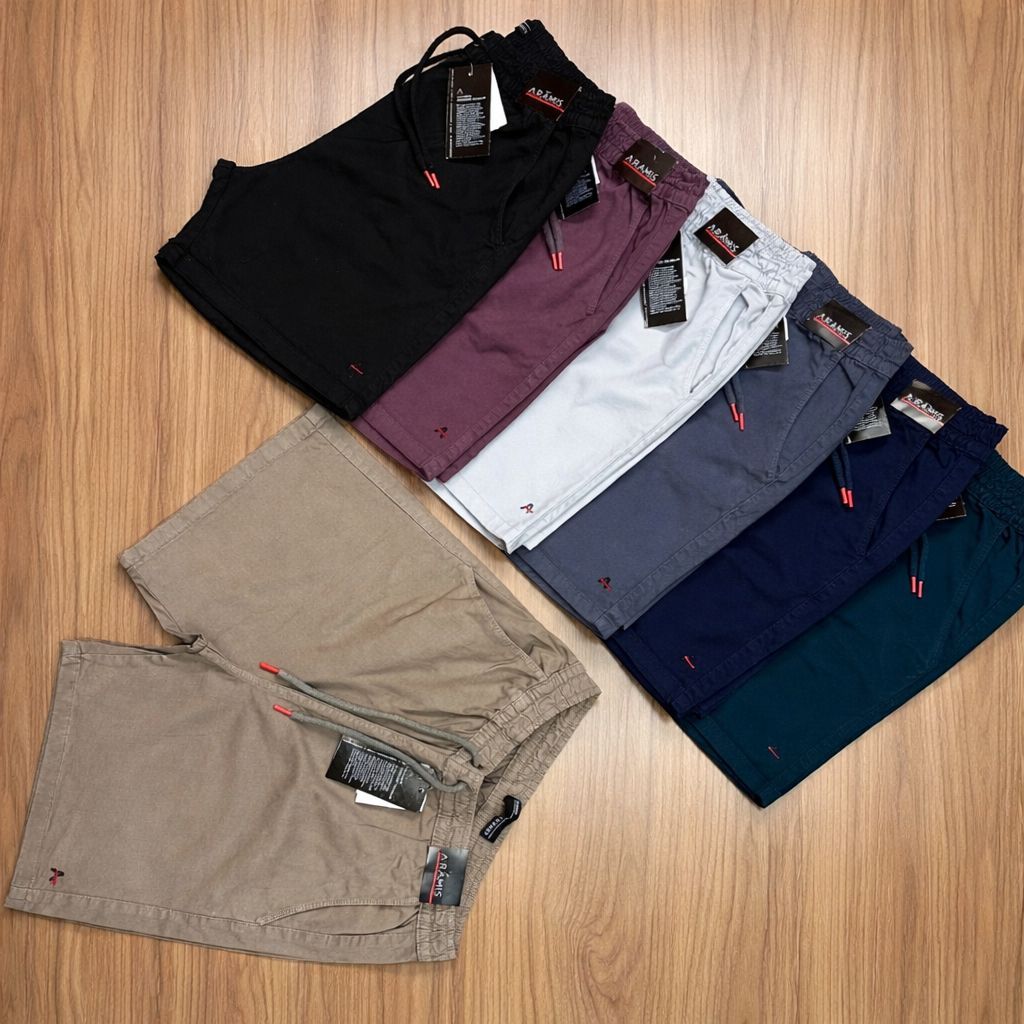 Bermuda De Sarja Basica Com Bordado Discreto- Conforto Estilo e Qualidade em Oferta na Shopee