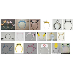 Tiara Arco Fina para Fantasia Cosplay Carnaval Festa Temática Modelos Variados Infantil e Adulto