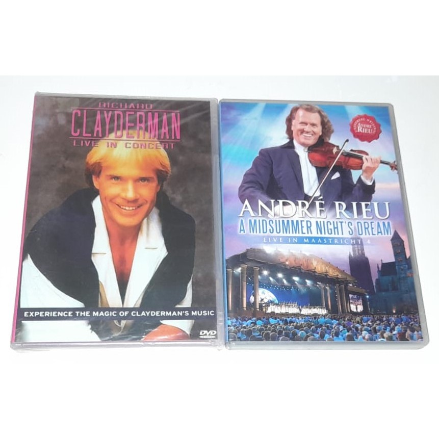 2 Dvd´s - Richard Clayderman & André Rieu - Em Muito Bom Estado