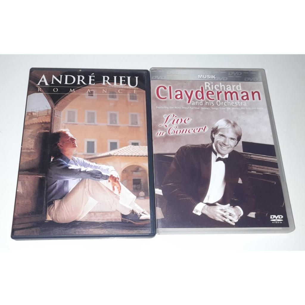 2 Dvd´s - André Rieu,Romance & Richard Clayderman,Live - Em Muito Bom Estado